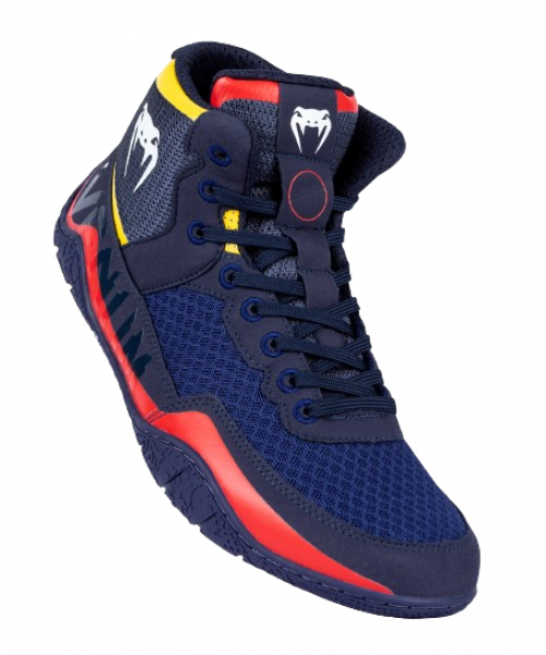 Venum Elite Wrestling Shoes blau/gelb